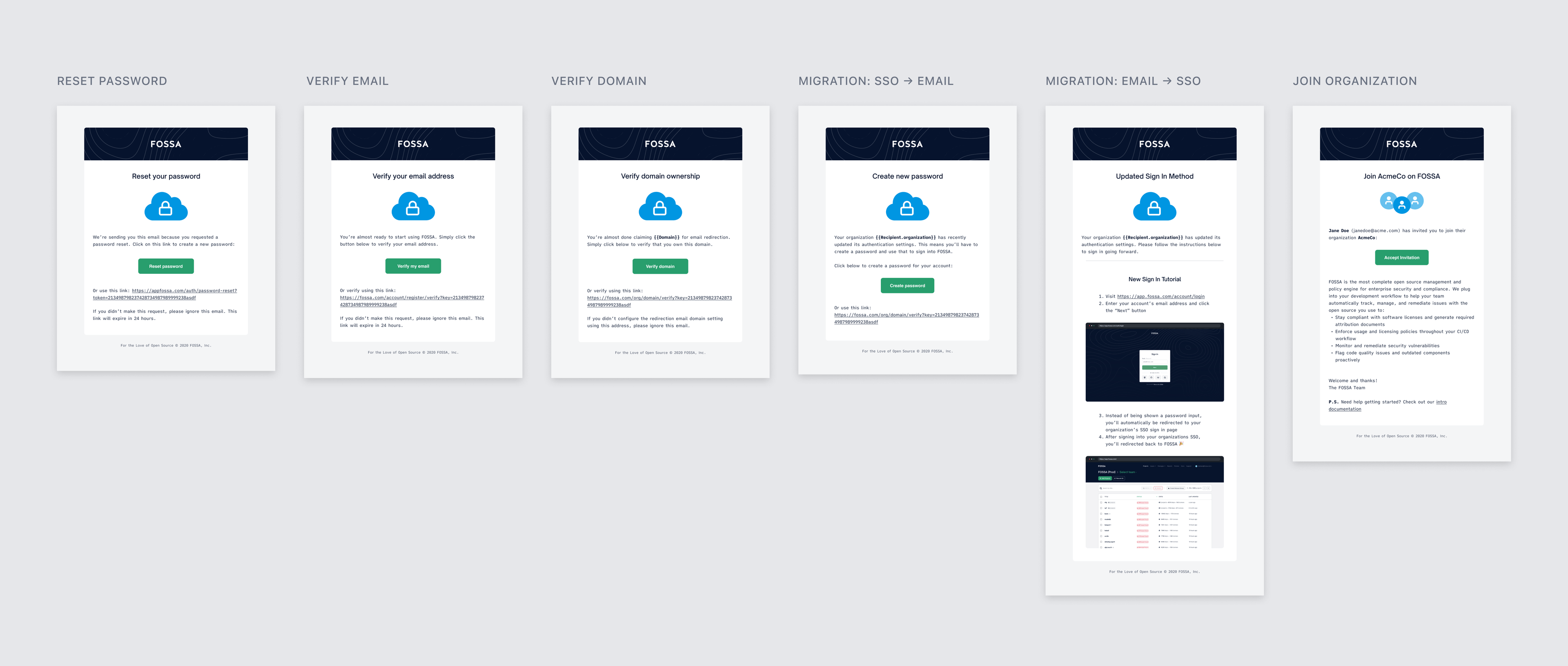 System emails: New email templates for claiming a domain and auth method migration were added, and all system emails got a fresh coat of paint